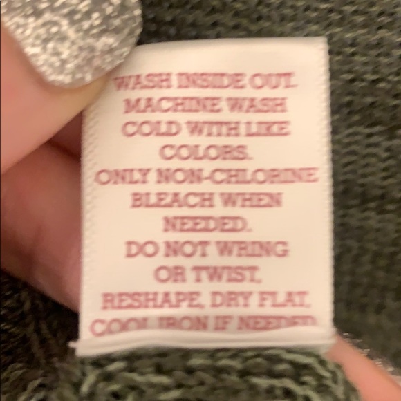 SO Olive Green Heather Knit Sweater - size Small - Picture 13 of 15